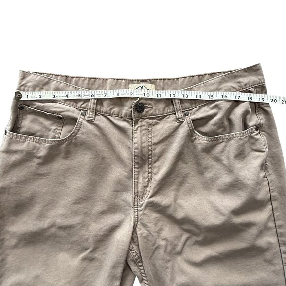 Blue Mountain Relaxed Fit 5-Pocket Canvas Pants 38×32 Khaki –Excellent Condition - Picture 6 of 10